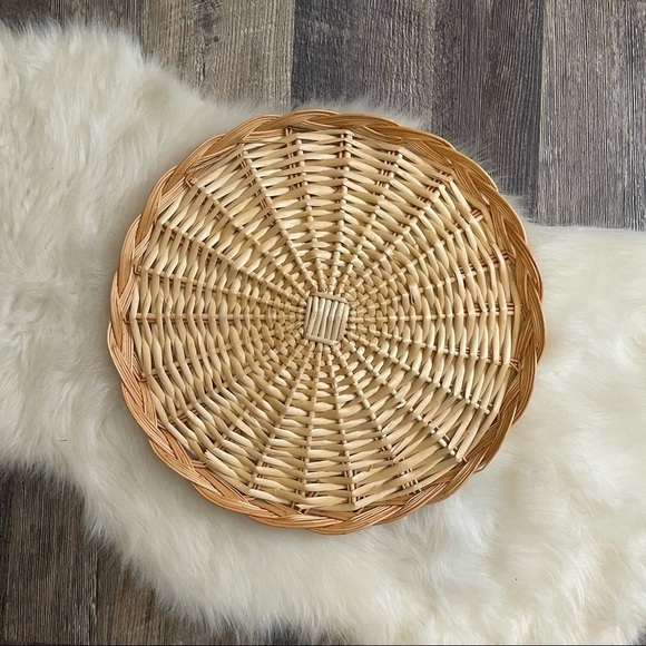 Other - Large bohemian wicker wall basket